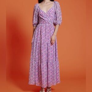 Lucy Paris Multicolor Floral Maxi Dress